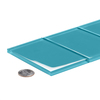 Apollo Tile Sample of 3X6 Aquamarine Glossy Subway Glass Tile 5 Sq.Ft. APLA9904136EC106 Sample